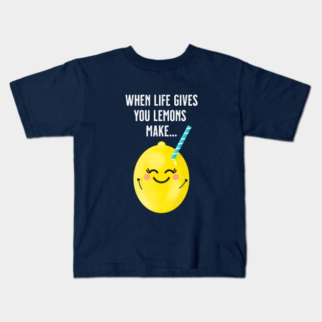 When Life Gives You Lemons 2 Kids T-Shirt by VicEllisArt